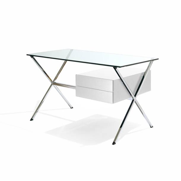 Bureau Albini Knoll à Lyon : Classique Intemporel en Bois Noir ou Blanc