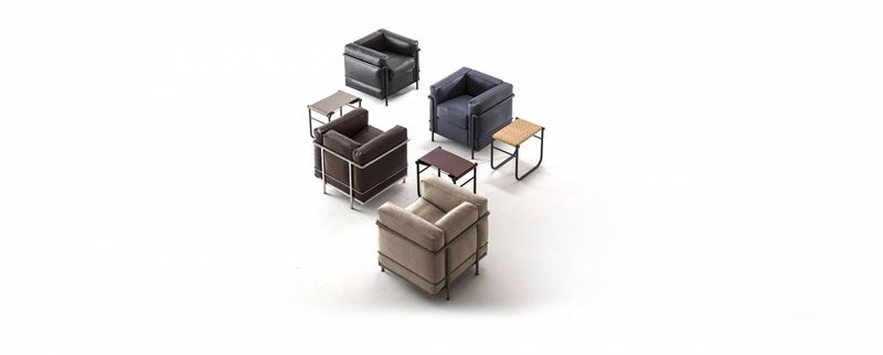 Fauteuil LC2 Arrivetz Lyon : Design Iconique en Cuir et Tissu