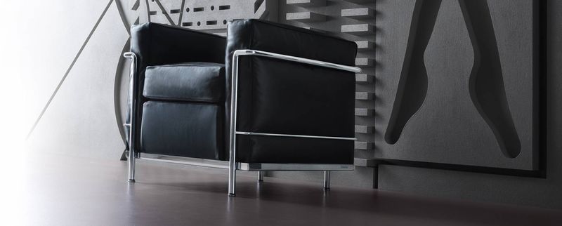 Fauteuil LC2 Arrivetz Lyon : Design Iconique en Cuir et Tissu