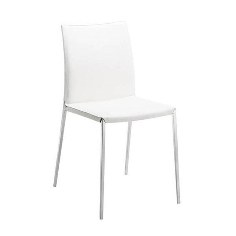 LIA chaise confortable et esthétique structure en alliage d'aluminium poli